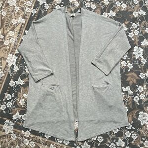 DONNI. Gray Open Cardigan